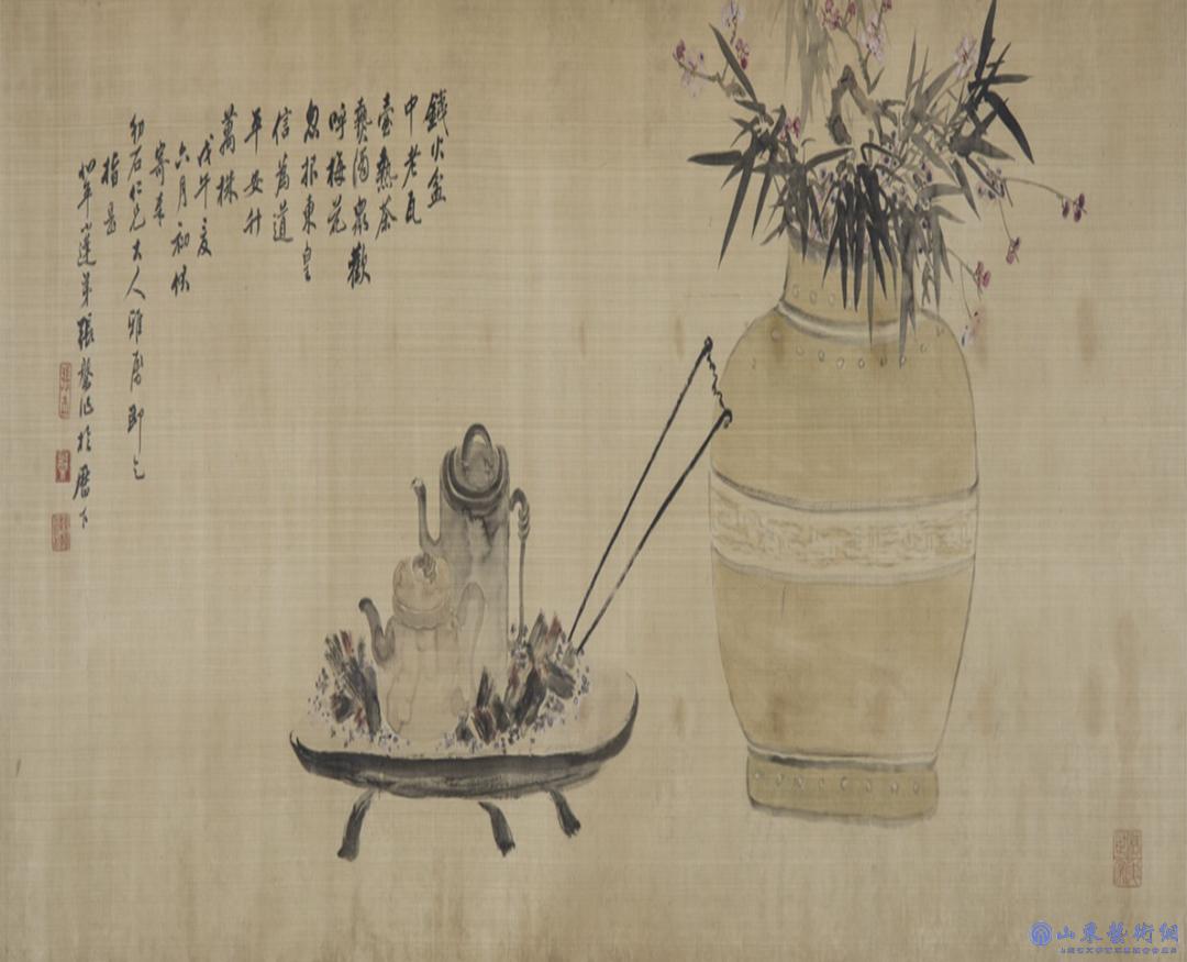 图3 清代张槃《岁朝清供图》 山东博物馆藏_副本.jpg 图3 清代张槃《岁朝清供图》 山东博物馆藏_副本.jpg