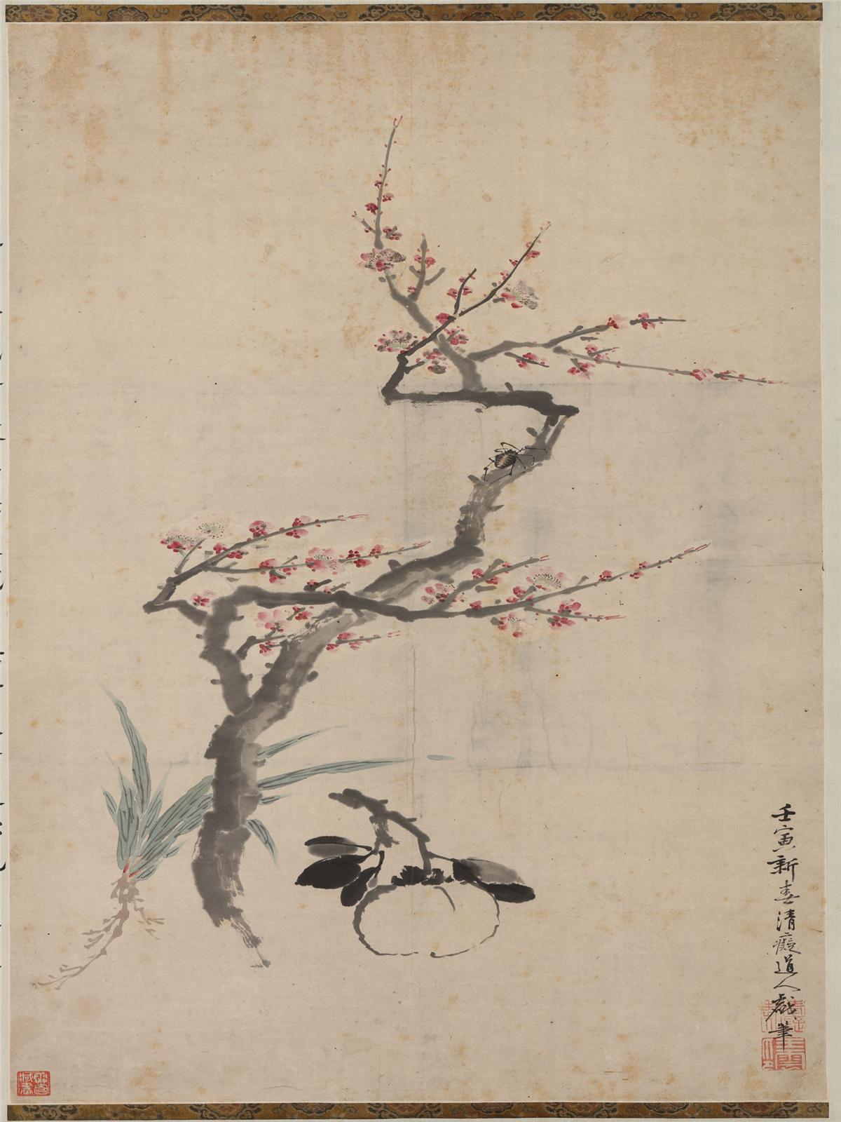 图1 清代王云《梅橘图》 山东博物馆藏_副本.jpg 图1 清代王云《梅橘图》 山东博物馆藏_副本.jpg