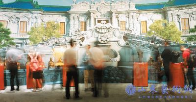 展览序章“圆明梦归”展出圆明园兽首铜像.jpg 展览序章“圆明梦归”展出圆明园兽首铜像.jpg