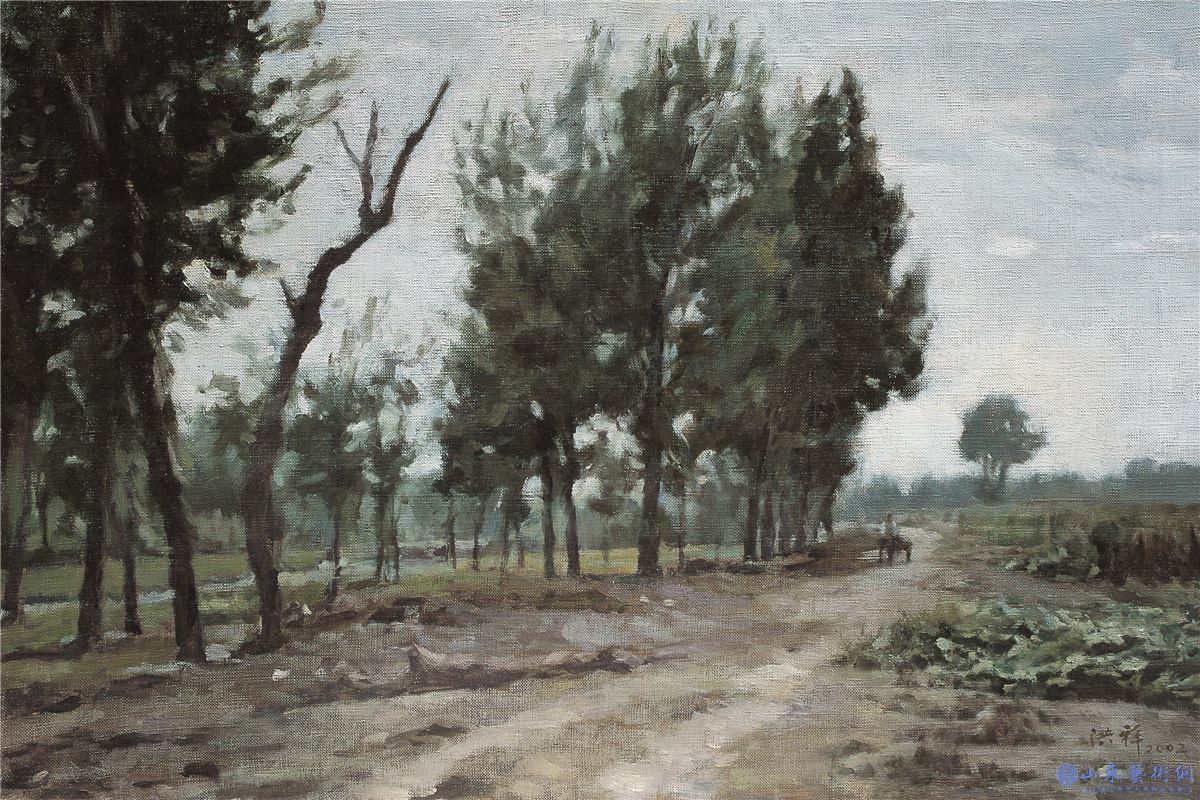 张洪祥 《北方的原野》 61×91cm 布面油画 2002年.jpg 张洪祥 《北方的原野》 61×91cm 布面油画 2002年.jpg
