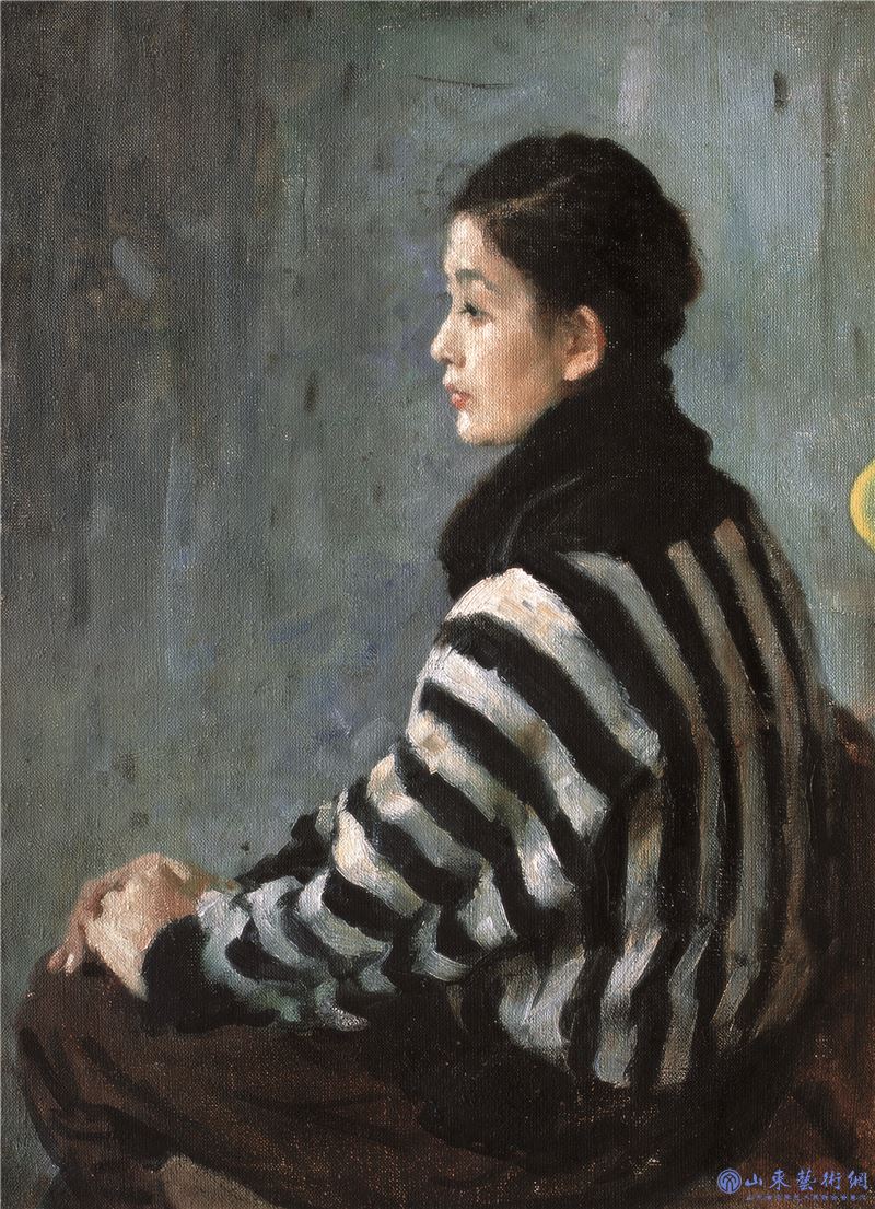 张洪祥 《秋雨》80×50cm 布面油画 1982年.jpg 张洪祥 《秋雨》80×50cm 布面油画 1982年.jpg