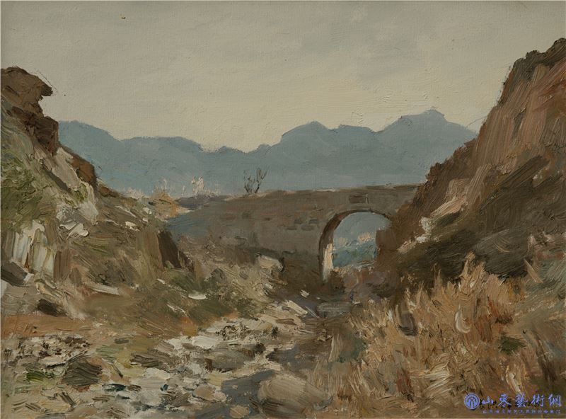 张洪祥 《张夏古桥》 60×80cm 布面油画 2012年.jpg 张洪祥 《张夏古桥》 60×80cm 布面油画 2012年.jpg
