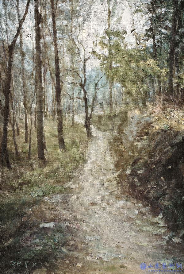 张洪祥 《山前小路》 60×40cm 布面油画 2001年_副本.jpg 张洪祥 《山前小路》 60×40cm 布面油画 2001年_副本.jpg