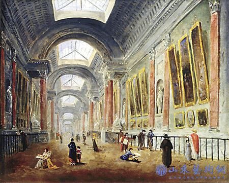 法国画家休伯特·罗伯特(1733-1808)所描绘的向公众开放之初的卢浮宫展厅.jpg 法国画家休伯特·罗伯特(1733-1808)所描绘的向公众开放之初的卢浮宫展厅.jpg