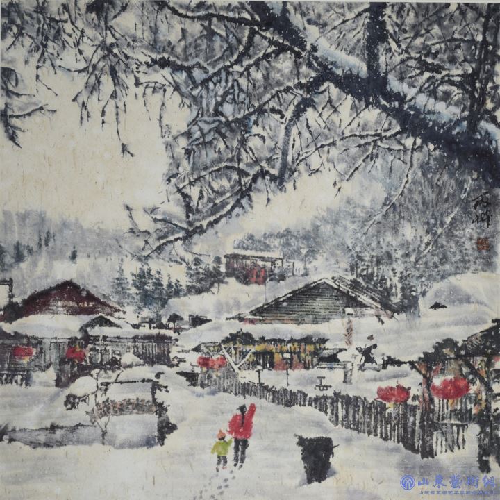 雪乡欢歌 96cmx96cm.jpg