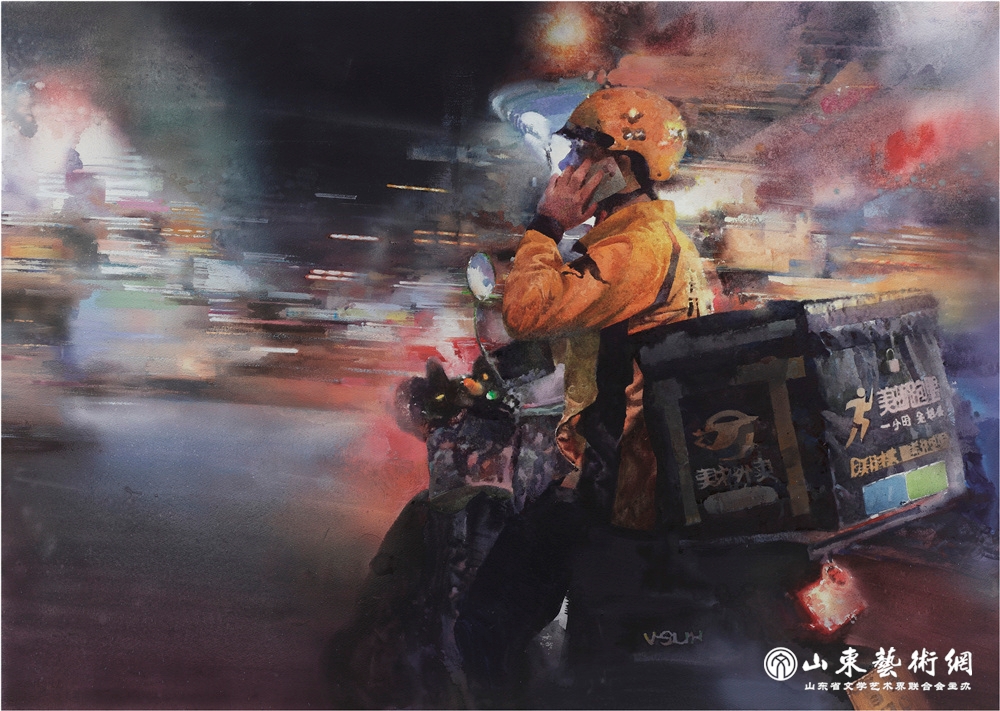王艺潺--作品图片-《灯火阑珊》,2019,76cmX106cm.jpg 王艺潺--作品图片-《灯火阑珊》,2019,76cmX106cm.jpg