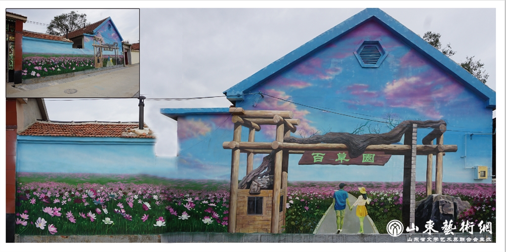 李燕《百花飘香》墙绘1.png