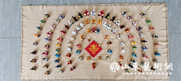 作者:刘培宗 作品:百虎迎春整体图.jpg 作者:刘培宗 作品:百虎迎春整体图.jpg