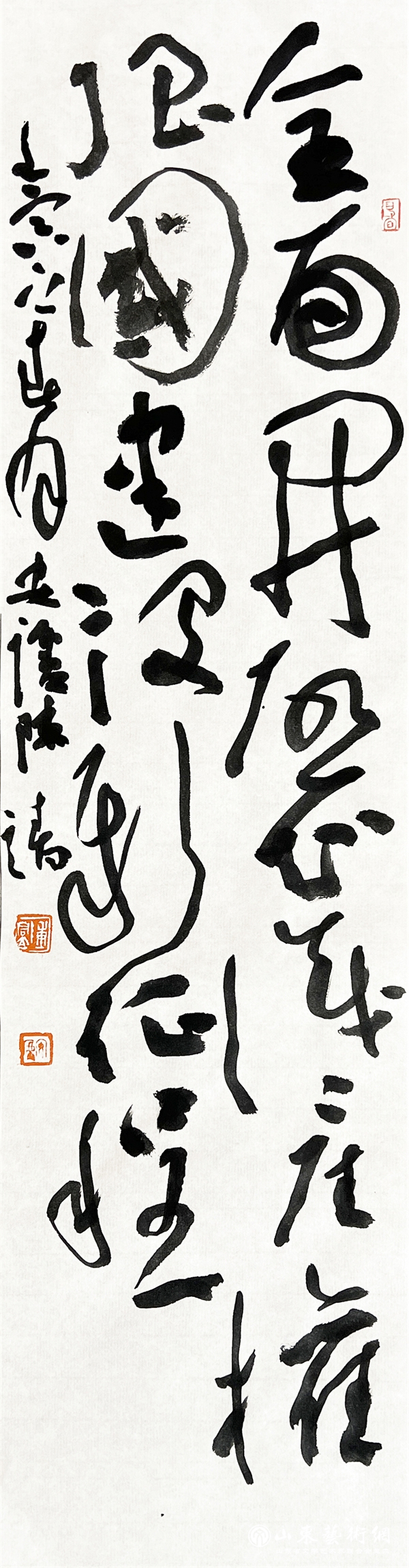 2陈靖 草书 全面开启知识产权强国建设新征程 134cm×34cm.jpg 2陈靖 草书 全面开启知识产权强国建设新征程 134cm×34cm.jpg