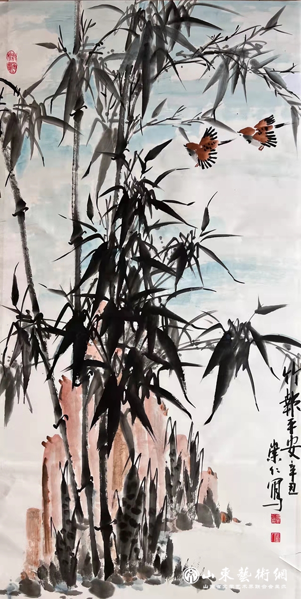 图片14.范崇仁创作中国画《竹报平安》.jpg 图片14.范崇仁创作中国画《竹报平安》.jpg