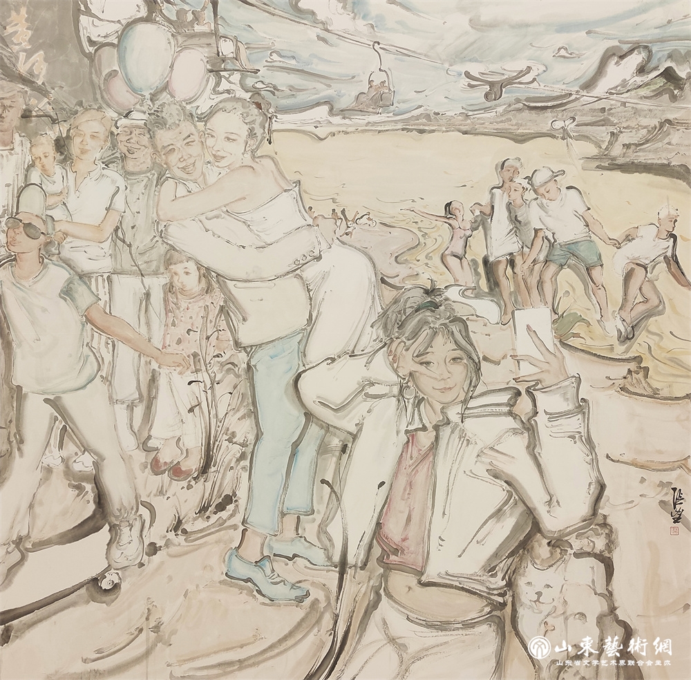 4-2张望 《黄河公园》 中国画.jpeg 4-2张望 《黄河公园》 中国画.jpeg