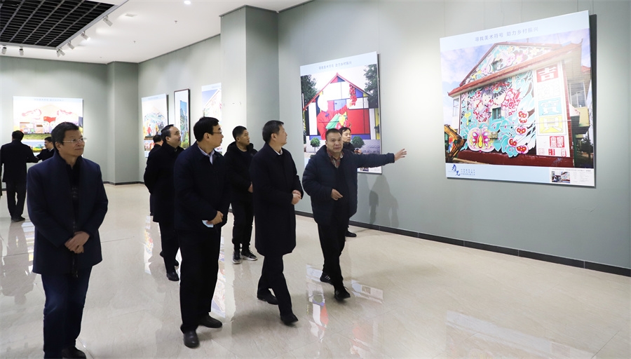 5-2022年1月5日，山东省“寻找美术符号 助力乡村振兴”首届成果展淄博巡展展览现场（摄影：高仁贵）.jpg