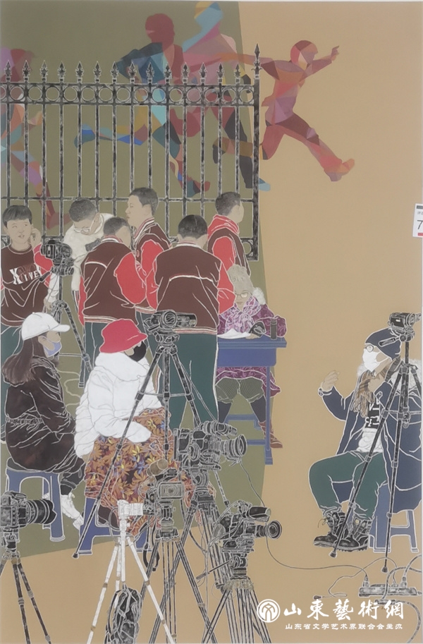 02孟令社《阳光体育之检录》中国画.jpg 02孟令社《阳光体育之检录》中国画.jpg