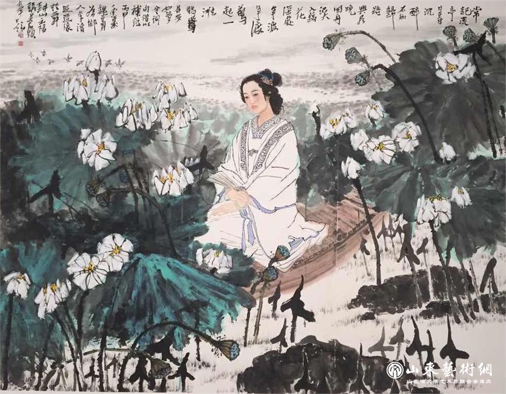 《李清照》入选山东历史人物创作展.png 《李清照》入选山东历史人物创作展.png
