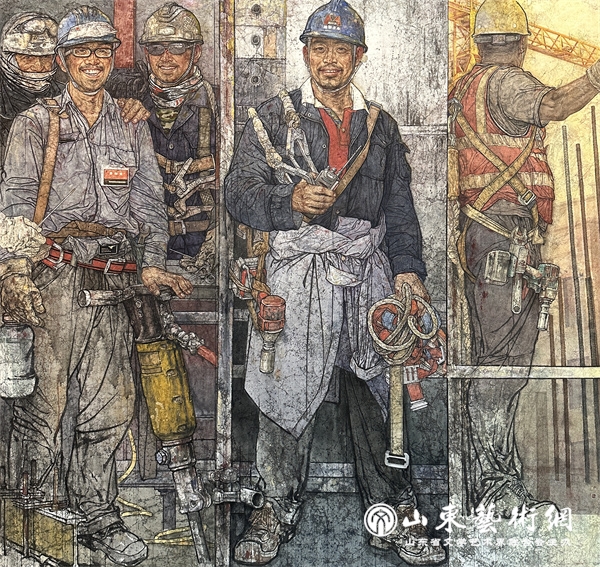 李玉旺 《筑梦》 209×217cm 中国画.jpg